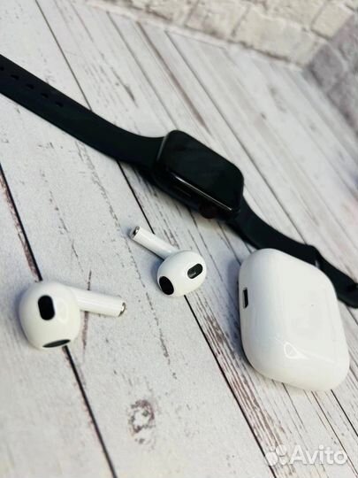 Беспроводные наушники+часы