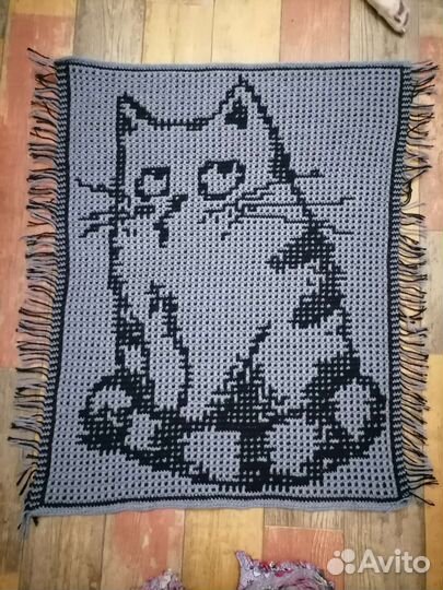 Плед детский вязаный ручная работа