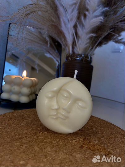 Свеча «Луна» из соевого воска