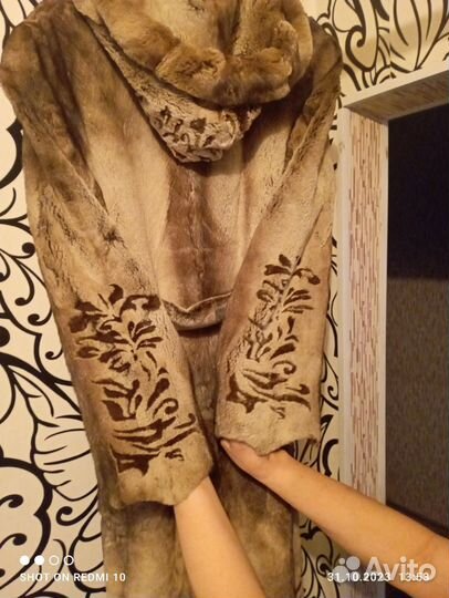 Шуба из стриженной норки