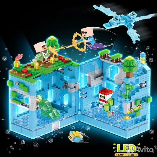 Конструктор Лего Майнкрафт Ледяная крепость