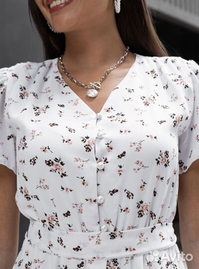 Платье женское миди 52 на подкладе