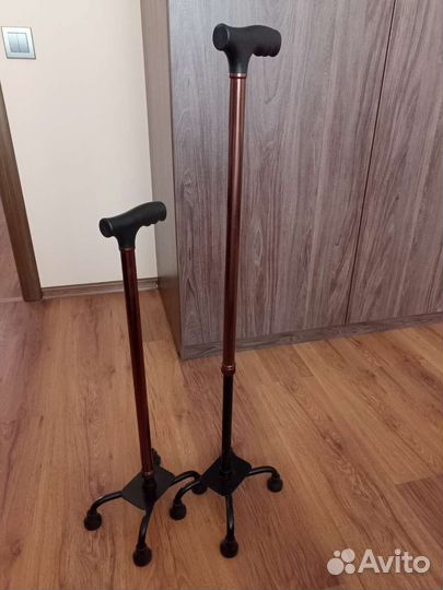 Трость четырехопорная детская