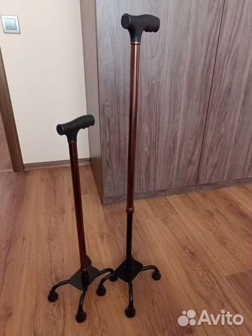 Трость четырехопорная детская