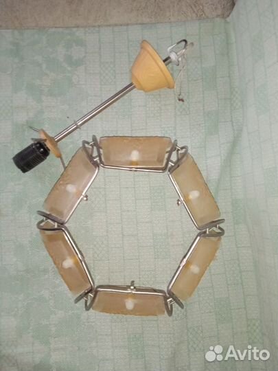 Люстра СССР цветной пластик