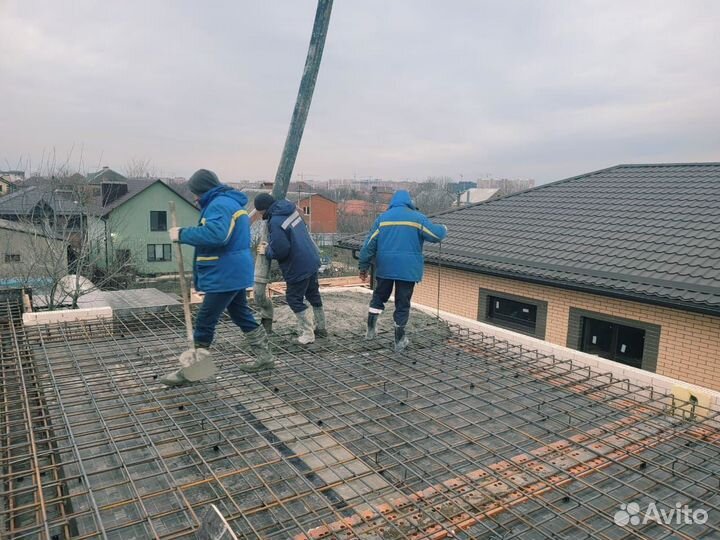 Бетонные работы отмостка