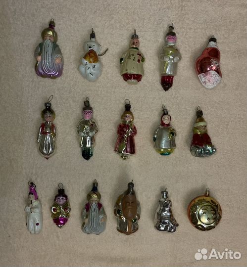 Елочные игрушки СССР, ГДР, УССР на прищепке