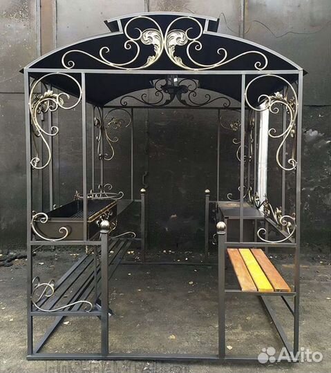 Мангал с печью