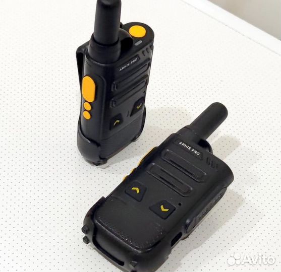 Легкая рация с наушником, комплект 2 штуки