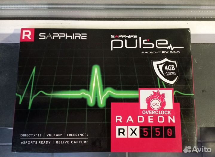 Видеокарта rx 550 4gb sapphire pulse