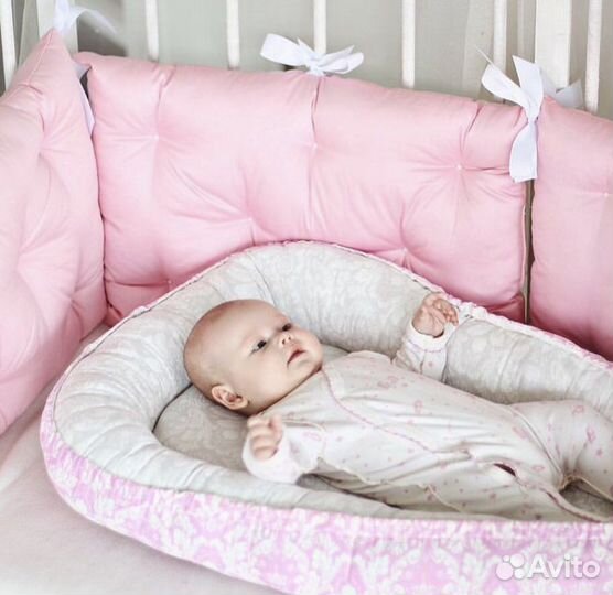 Детский кокон гнездышко для новорожденных