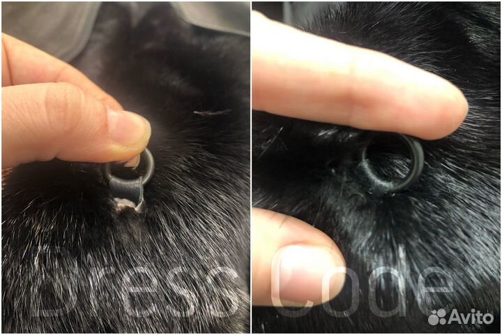 Замена застежки на шубе