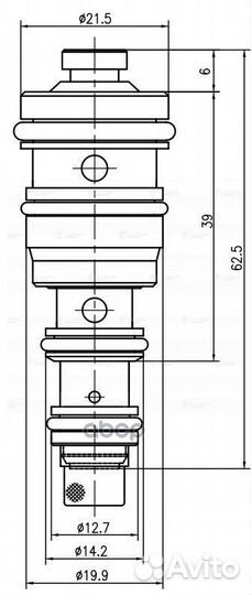 Клапан регулирующий компрессора кондиционера дл