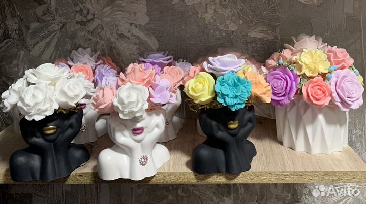 Мыльные цветы. Мыльные розы