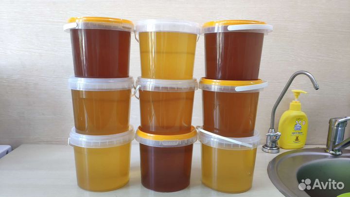 Липовый мед,куботейнер 24 литра Отправим в регионы