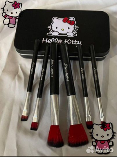 Кисти для макияжа Hello Kitty(7штук)