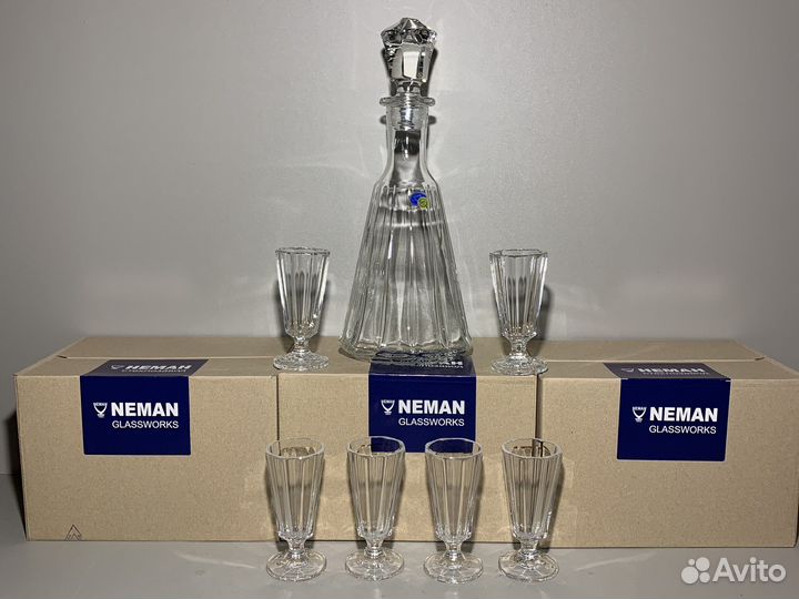 Хрустальный графин + рюмки. Лафитник 0,7 л