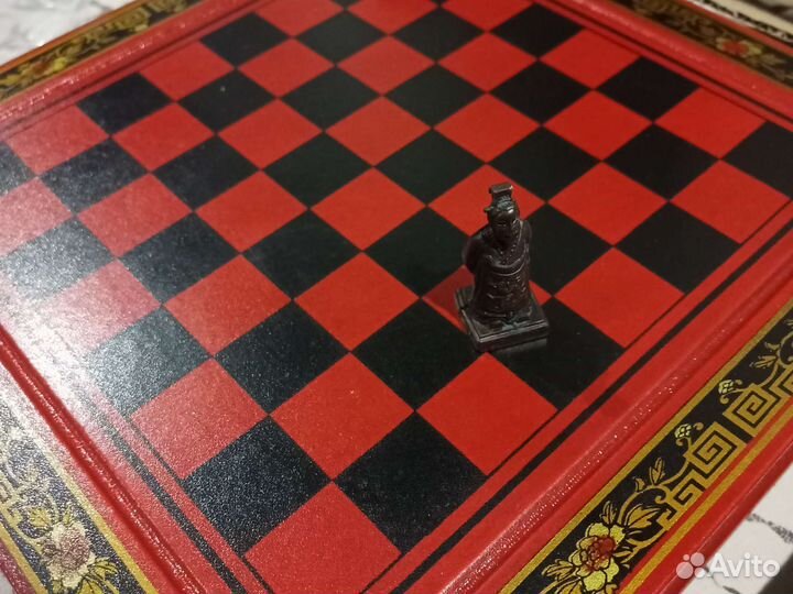 Шахматы деревянные терракотовые подарочные