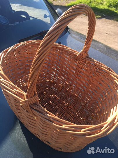 Корзина плетеная, ручная работа