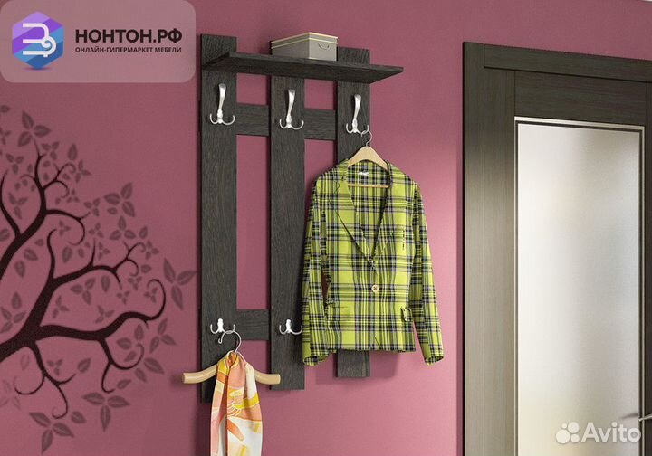 Вешалка с крючками Арт венге цаво