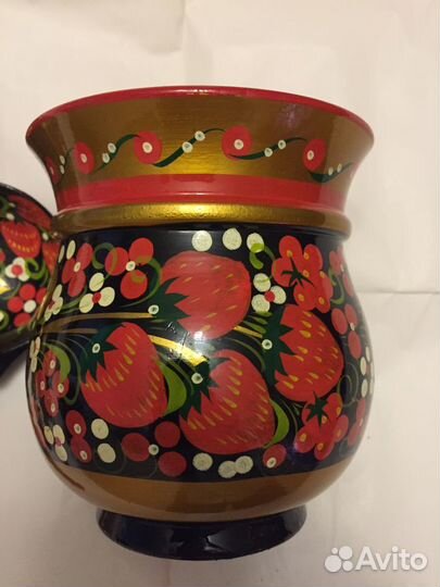 Хохломские ложки и чаша