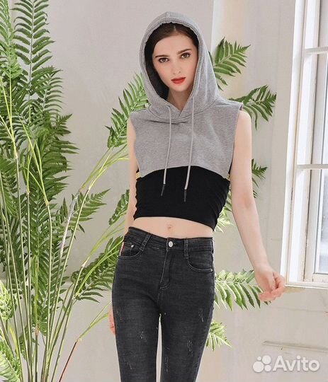 Капор/ съемный капюшон черного цвета