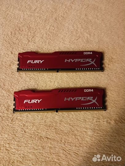 Оперативная память ddr4 hyperx fury 16gb