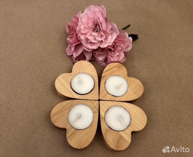 Подсвечник деревянный