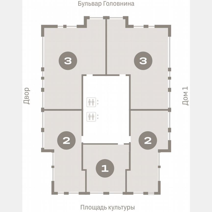 1-к. квартира, 52,3 м², 15/15 эт.