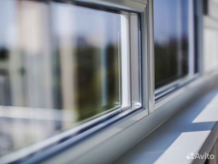 Ремонт окон, стеклопакет ударопрочный RAL6888