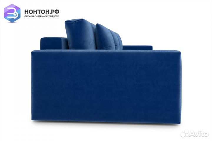 Диван тик-так Монарх 3-х местный темно-синий