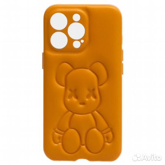 Чехол Bearbrick для Apple iPhone 14 Pro Max, желты
