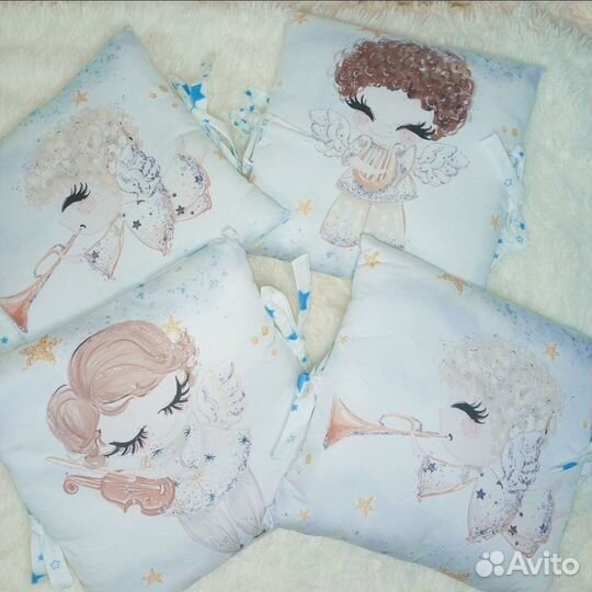 Новые Бортики, простынь и плед в детскую кроватку