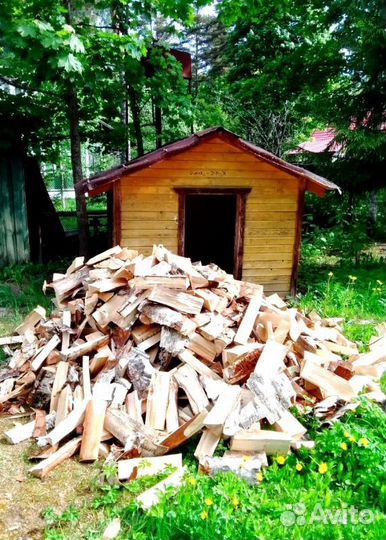 Дрова колотые сухие