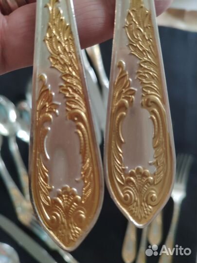 Набор столовых приборов мельхиор