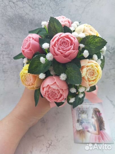 Букет цветов из мыла