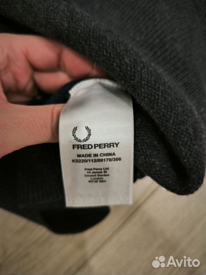 Fred perry свитер мужской