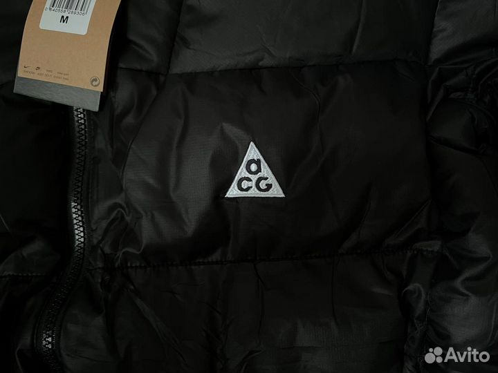 Пуховик nike acg черный