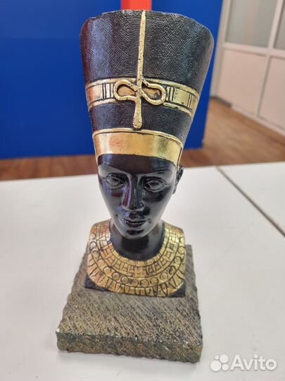 Египетская фигурка бюст Нефертити. Гипс