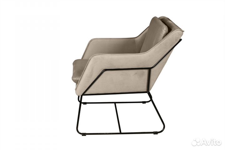 Кресло Alex, бархат пепельно-бежевый 25
