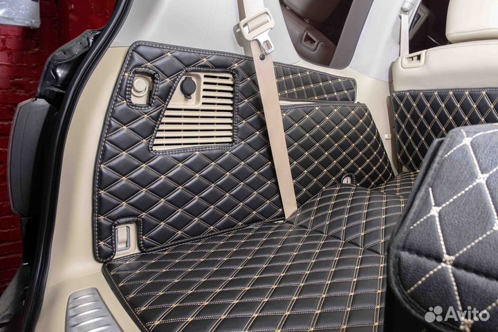 3D коврики в багажник Nissan Patrol Y62 2011