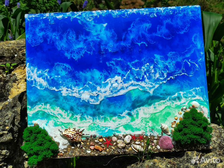 Интерьерная картина из эпоксидной смолы 