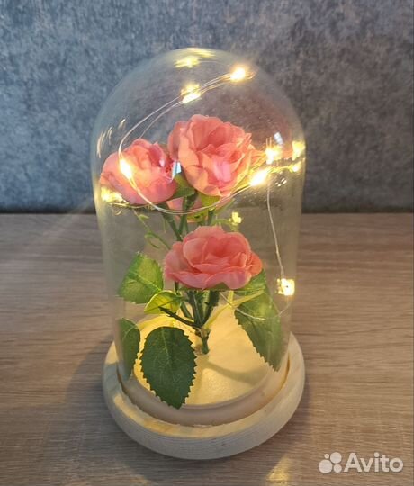 Розы в колбе