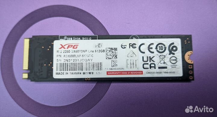 Ssd m2 nvme 512gb XPG adata