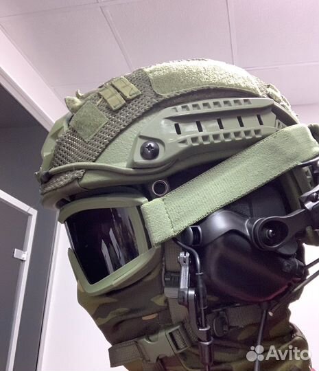Баллистический шлем полный комплект арамид (олива)