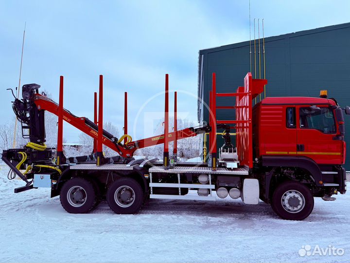 Лесовоз (сортиментовоз) SITRAK C7H с КМУ Дизель-С, 2025