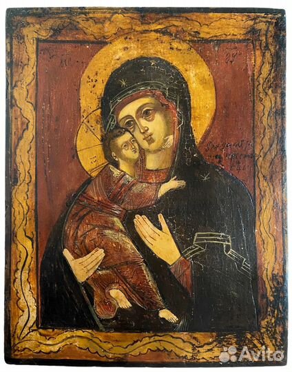 Икона Владимирская Богородица 19 век