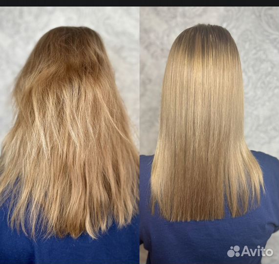 Кератиновое выпрямление волос