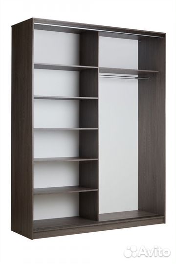 Шкаф-купе 182,5*58*240 2 дв. ясень темный/ясень