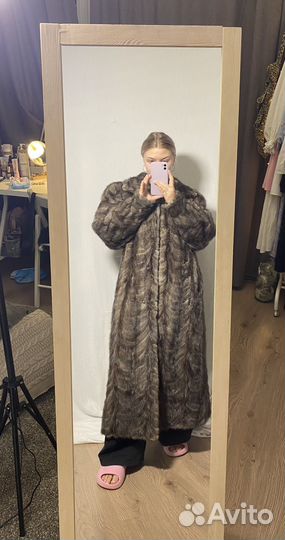 Винтажная шуба из норки